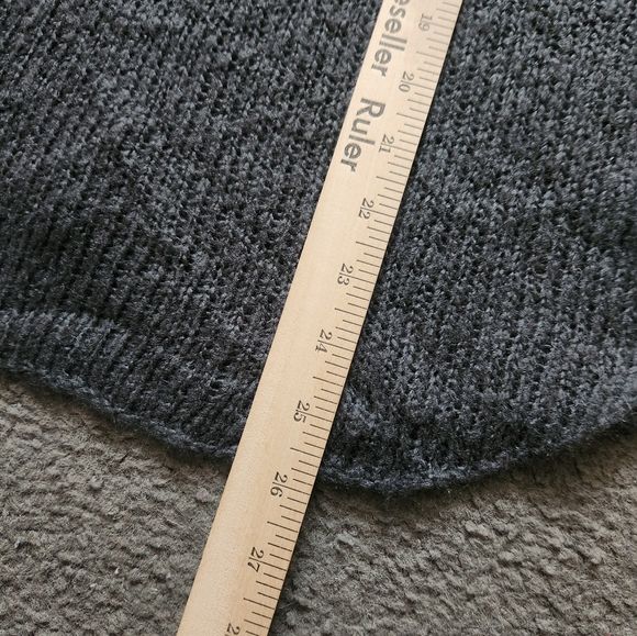 WOODEN SHIPS Women's Sweater Small / Medium Gray Mohair Wool Blend Novelty Cozy - Picture 8 of 8